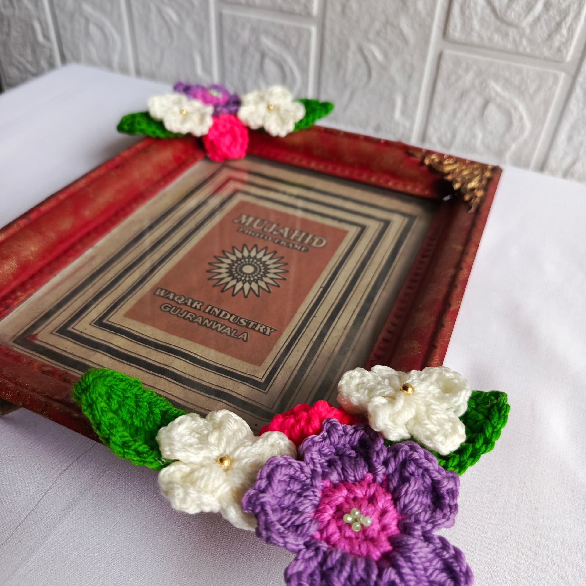 Crochet Photo Frame photo 2 — handmade crochet by Bloom Corner, Karachi