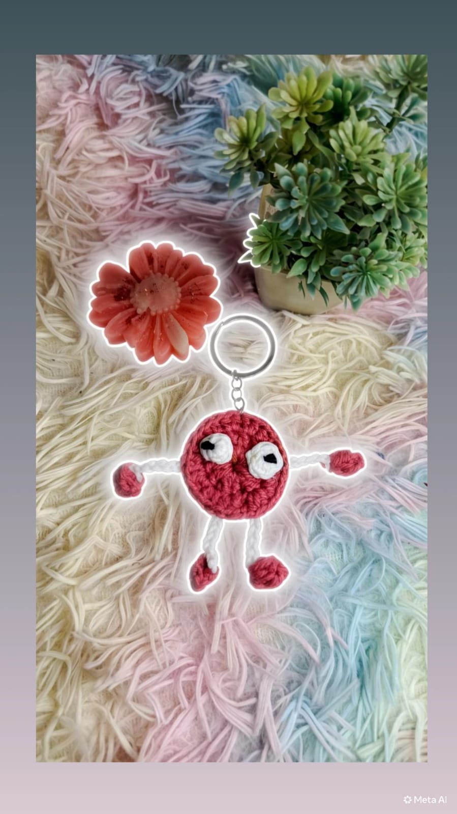Cookie Monster Keychain 👾 alternate view